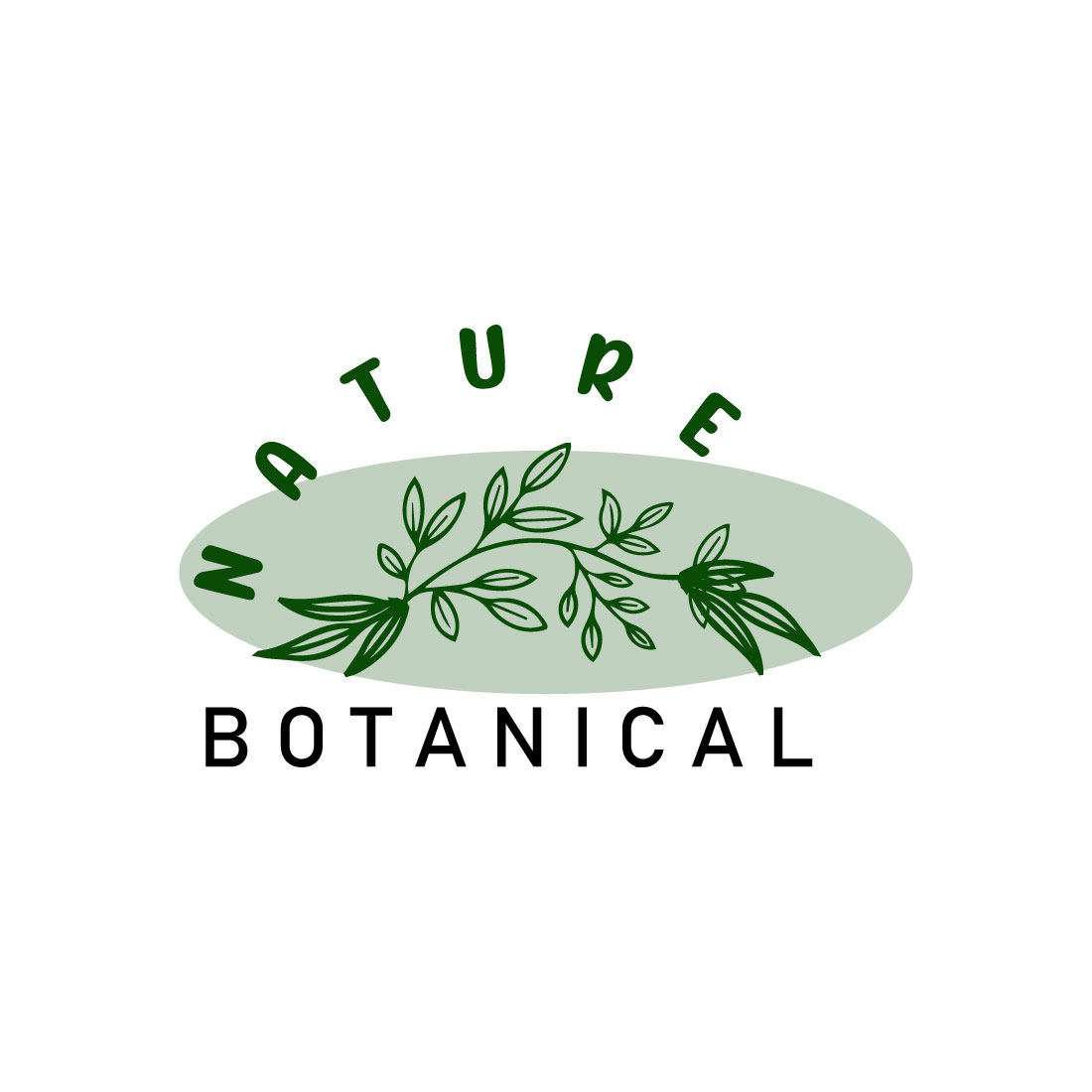 Free botanical natural beauty logo cover image.