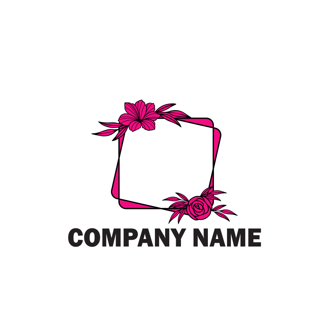 Free wedding rose logo preview image.