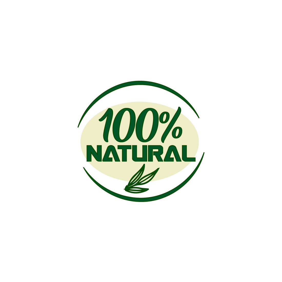 Free eco label logo preview image.