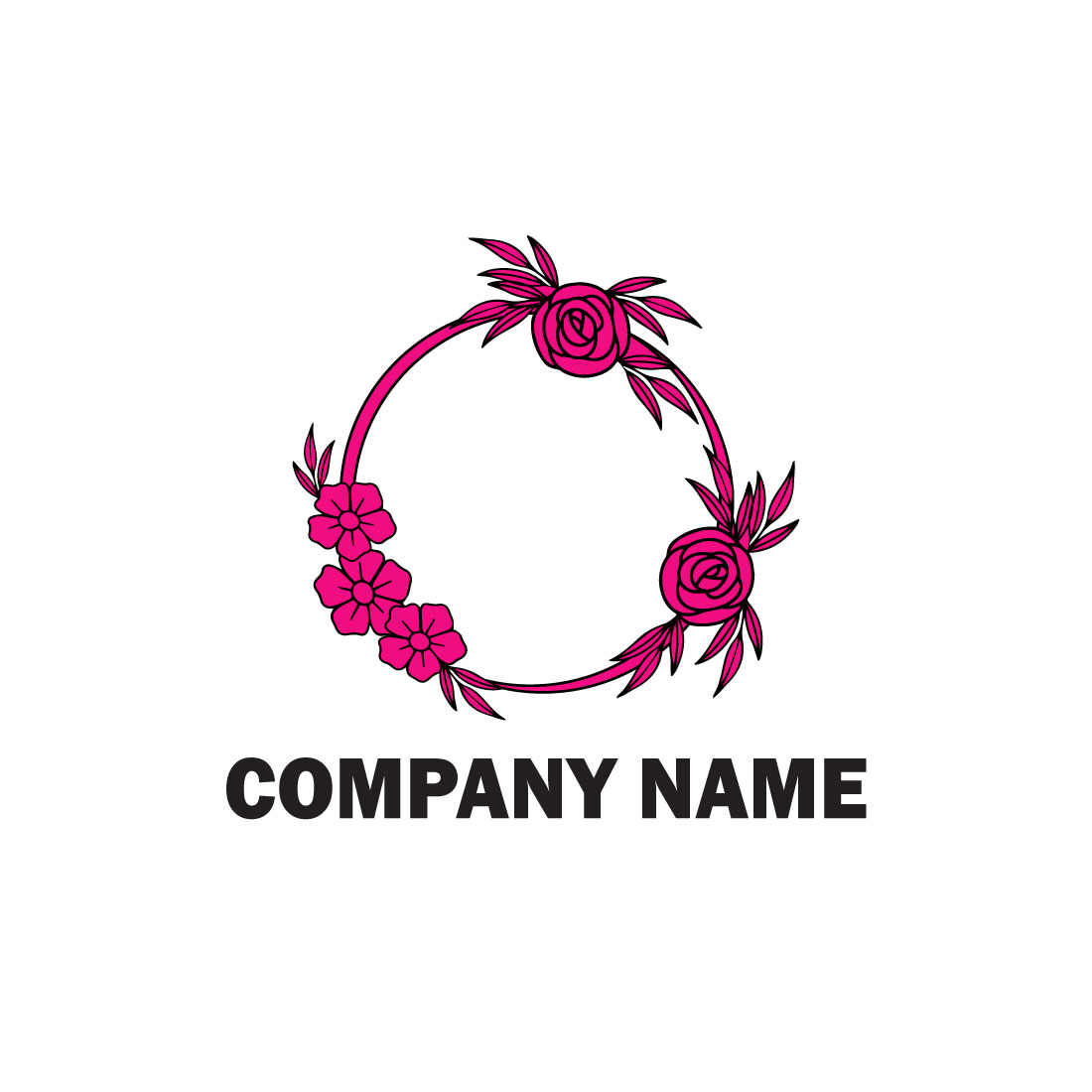 Free Floral Cute Pink Logo preview image.