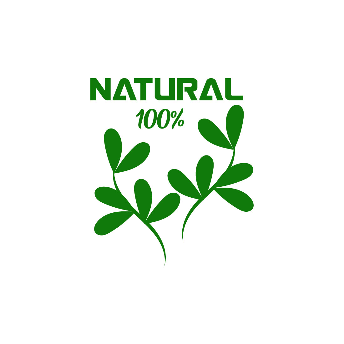 Free eco food logo preview image.