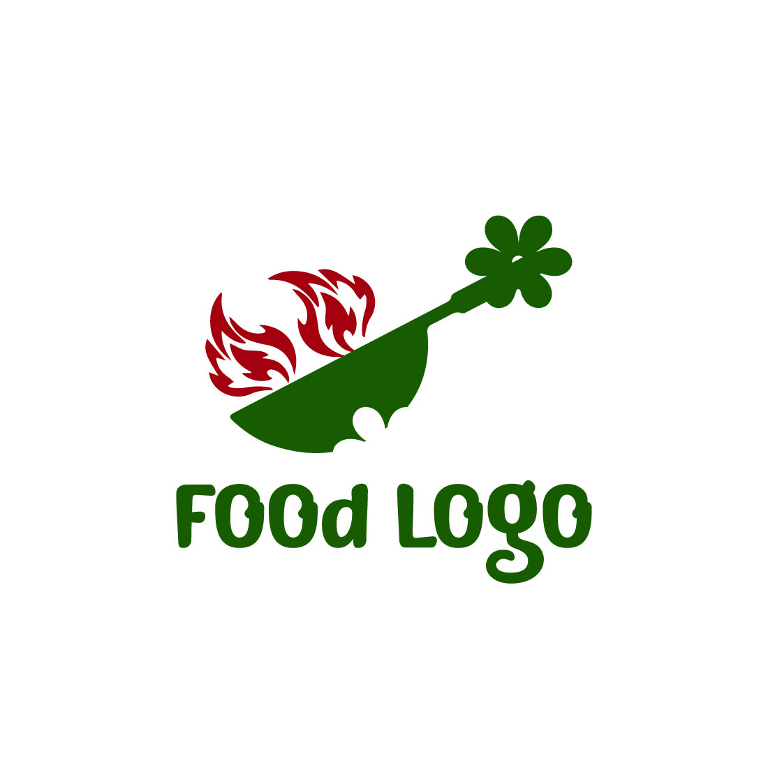 Free cook green food logo cover image.