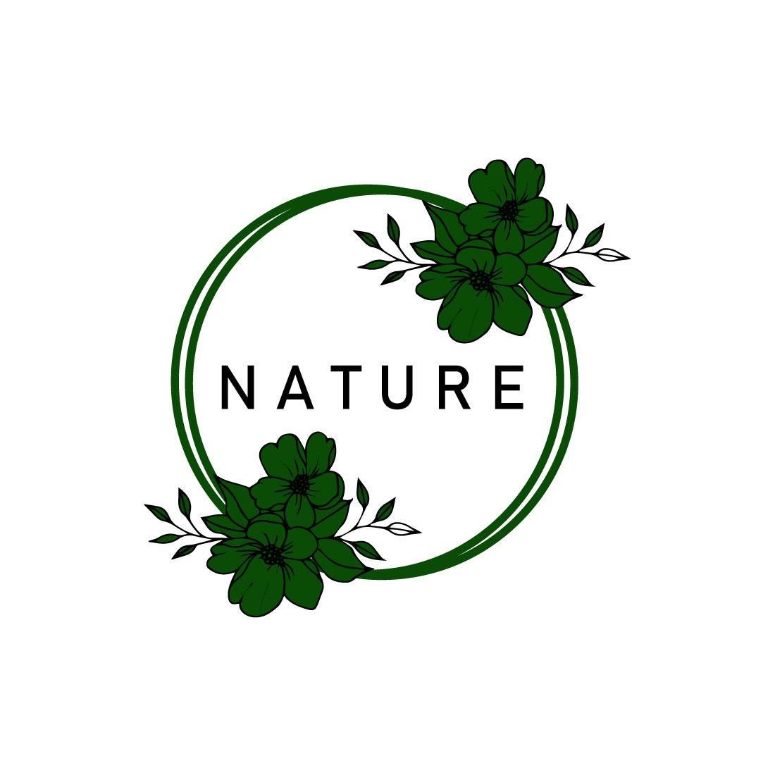 Free hand drawn botanical logo - MasterBundles