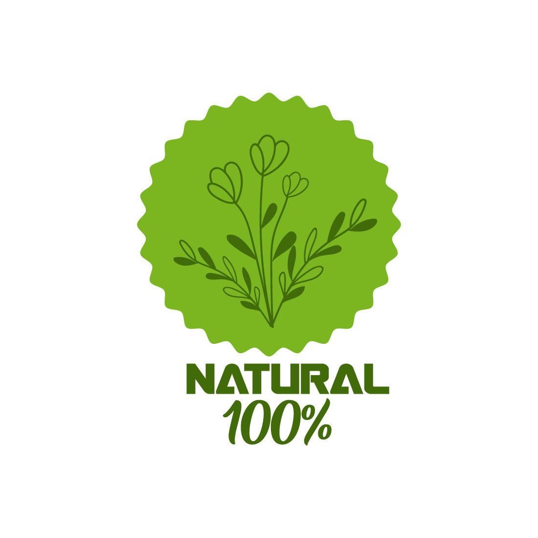 Free organic product logo preview image.