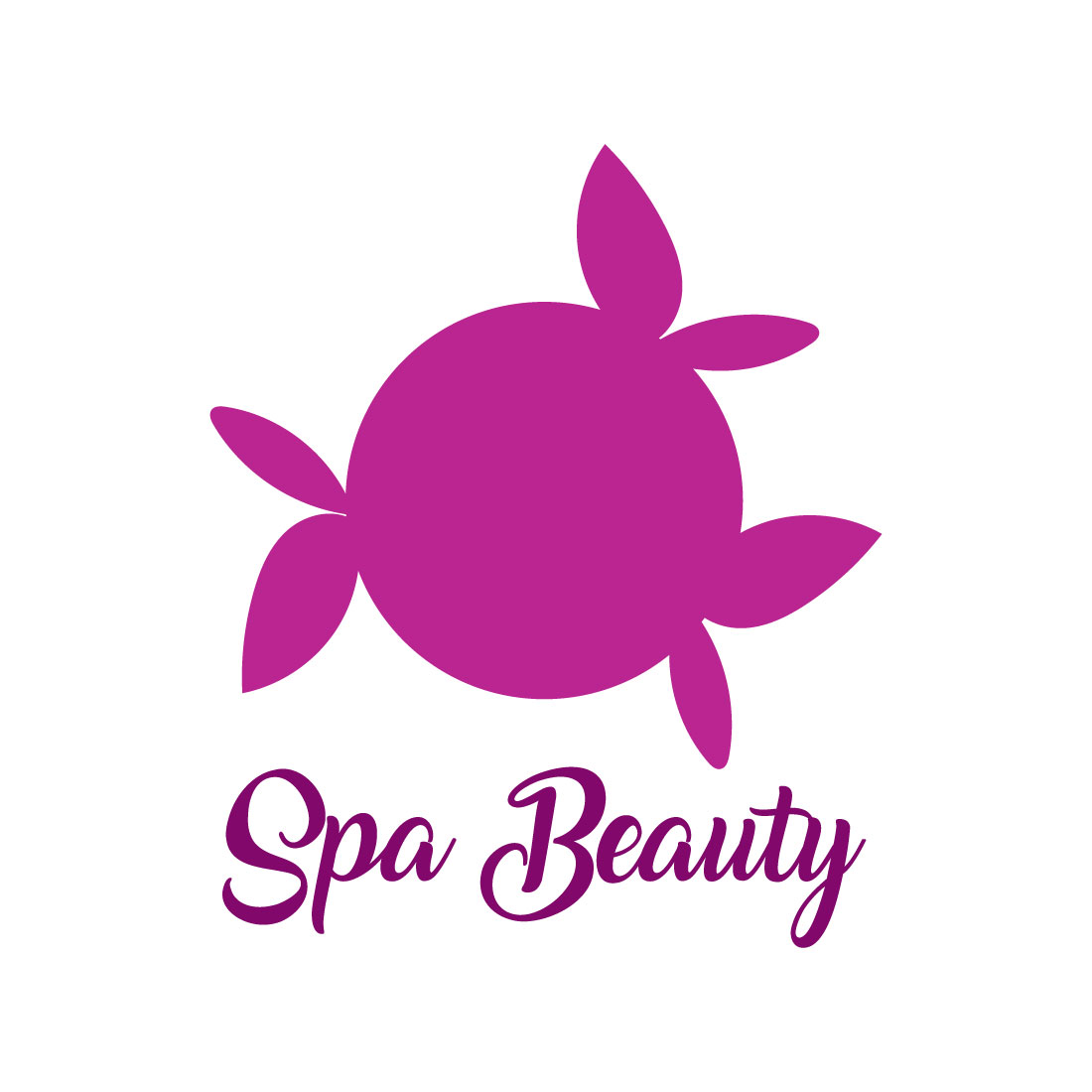 Free Pure and effective skincare logo preview image.