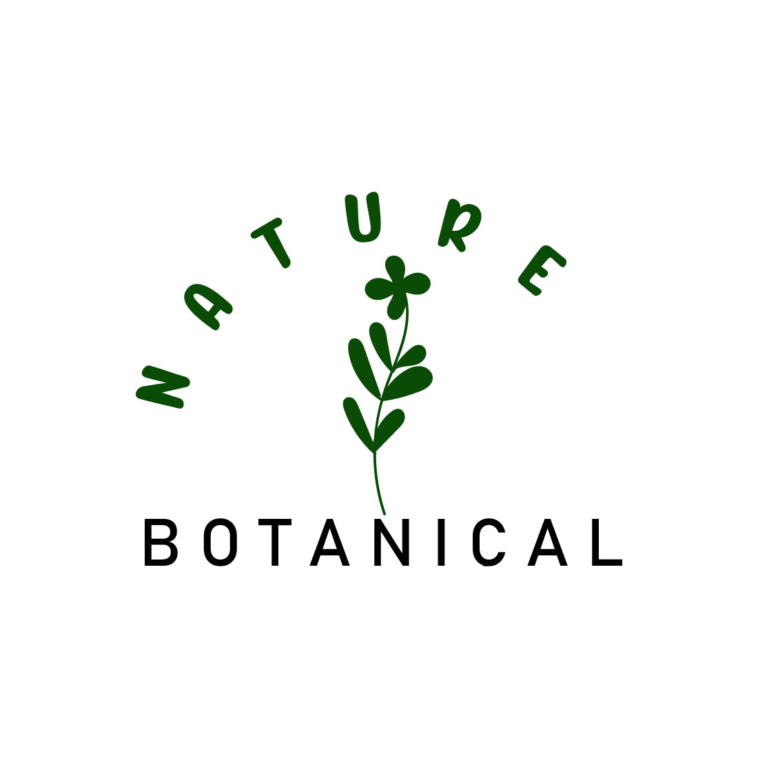 Free botanical flowers logo cover image.