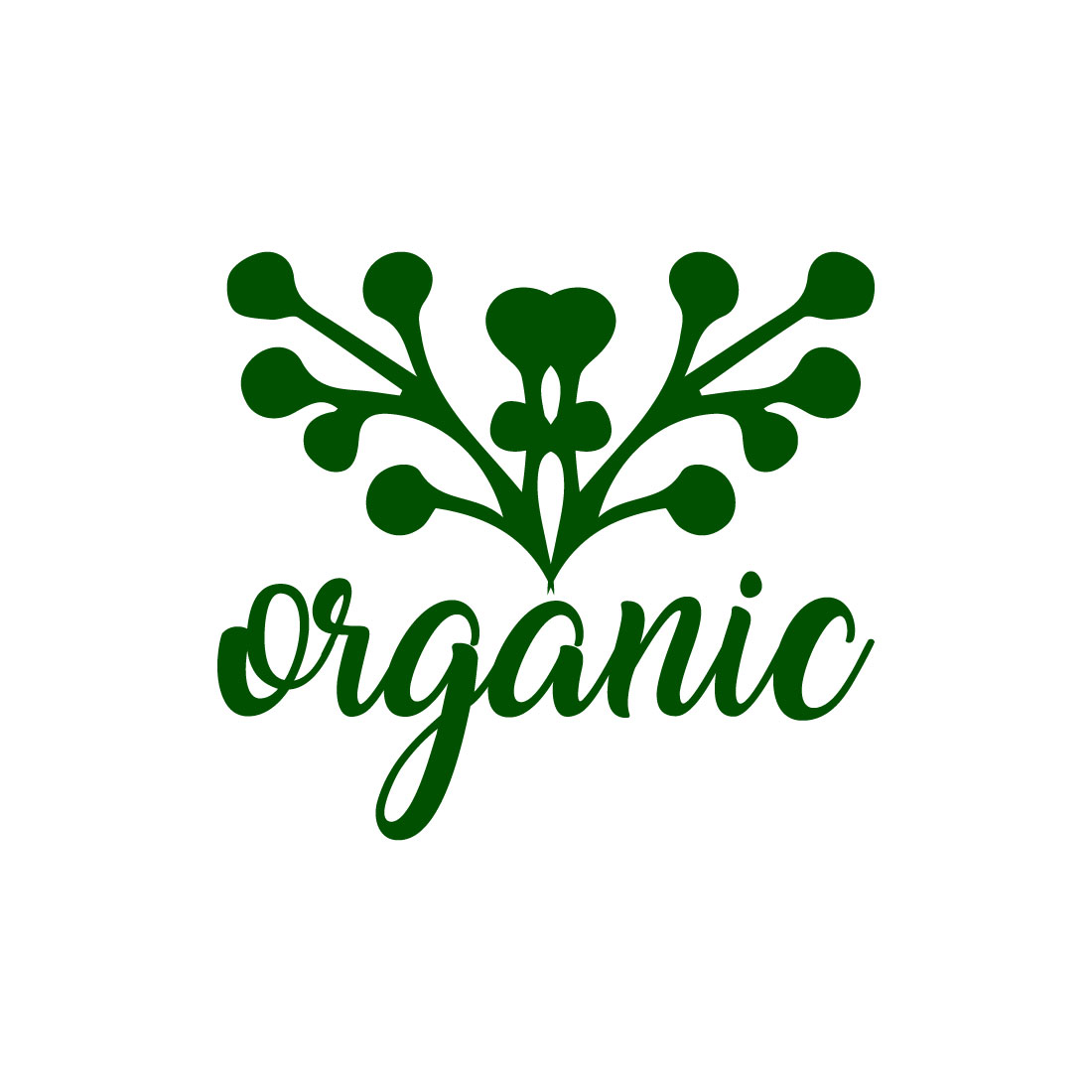 Free Healthy organic logo preview image.