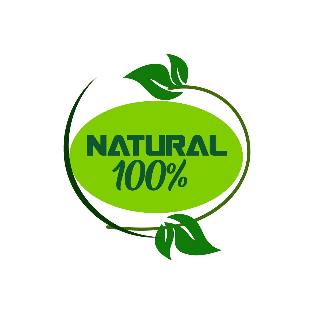 Free green product logo preview image.