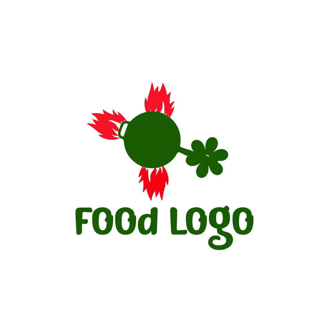 Free cook green food logo cover image.