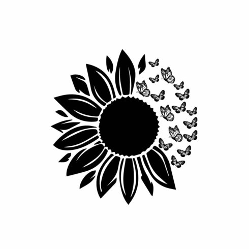 Free Sun Flower Bee Logo cover image.