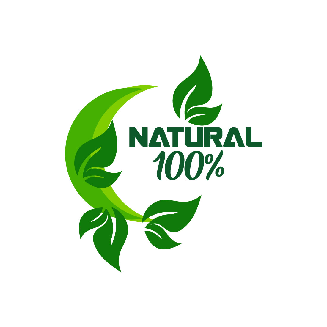 Free green food logo preview image.