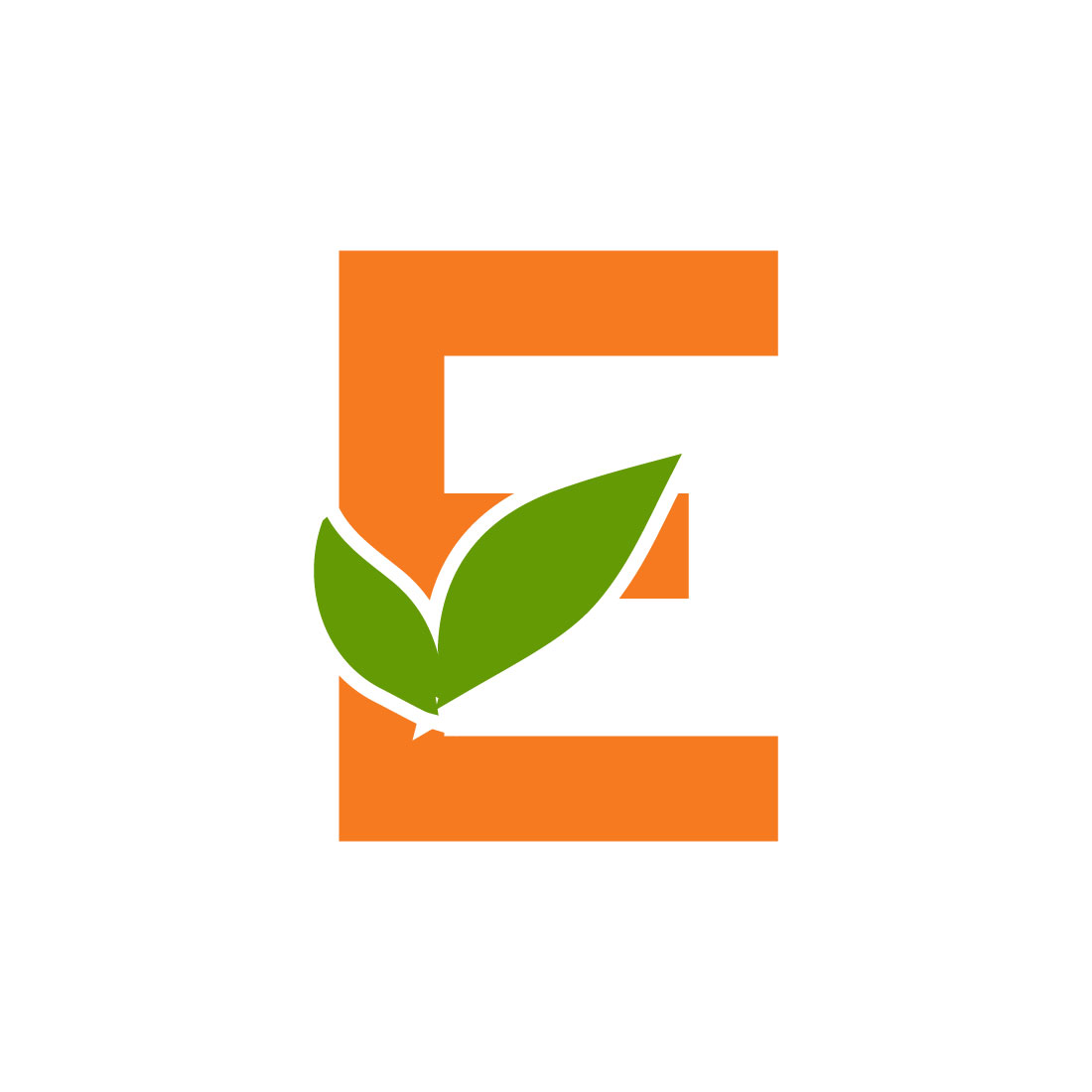 Free E floral logo preview image.