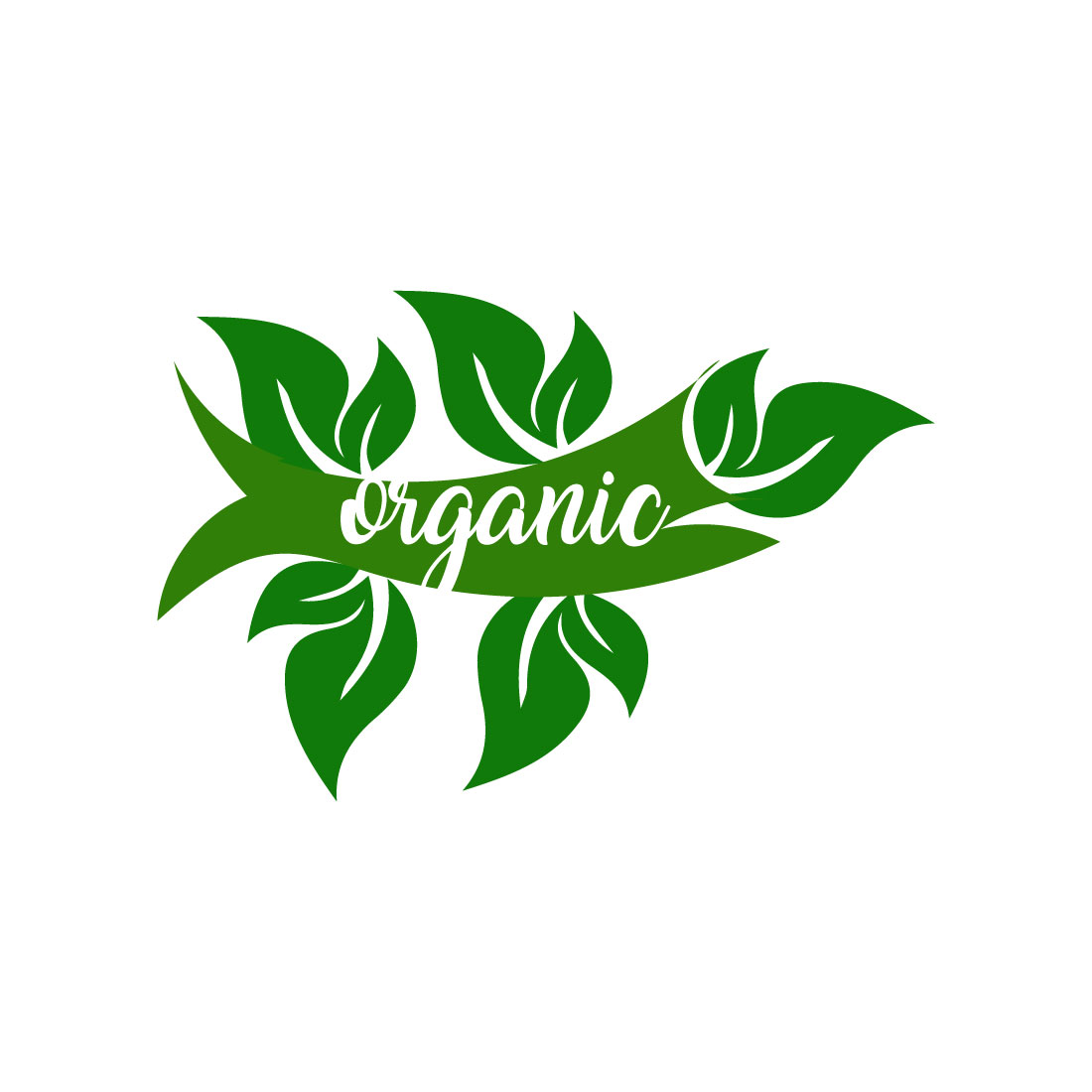 Free organic label logo preview image.
