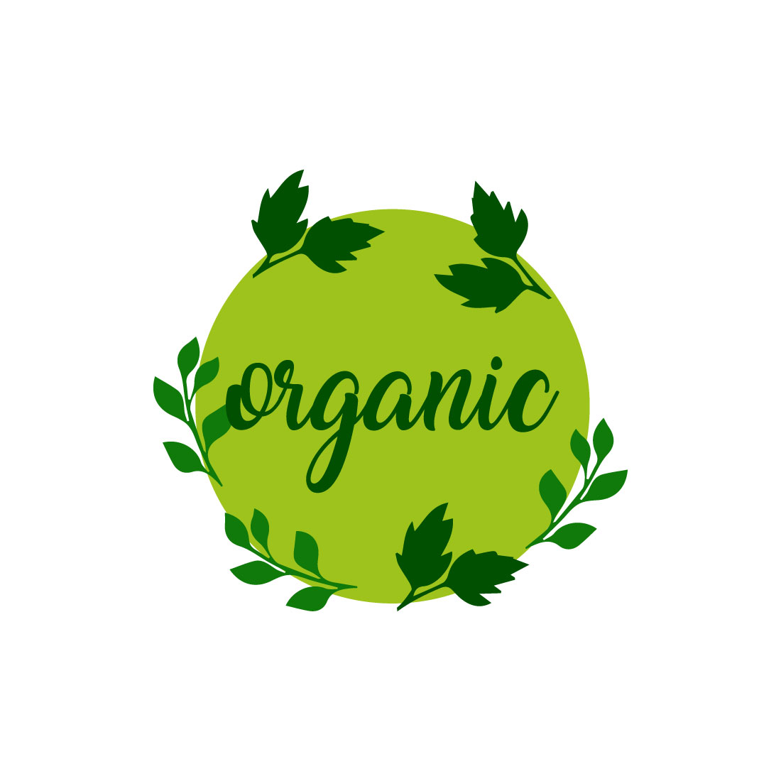 Free Chemical-free organic logo cover image.