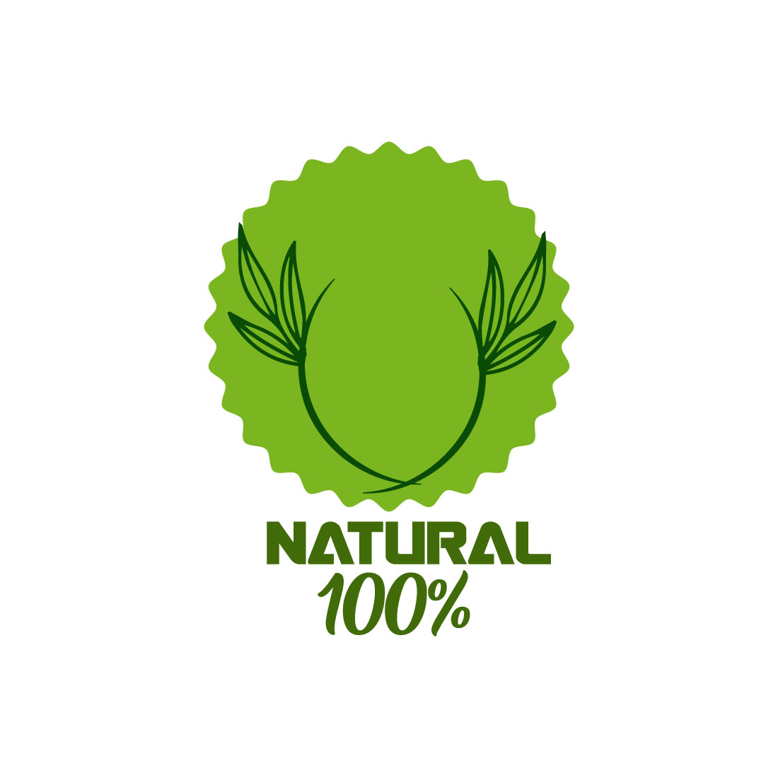 Free food leaf logo preview image.