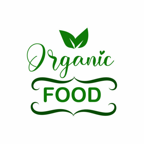 Free Organic food logo cover image.