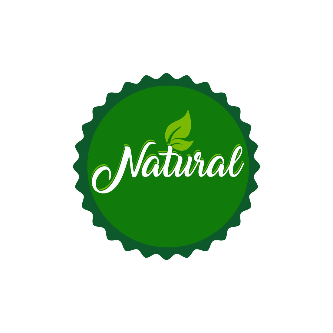Free eco food logo preview image.