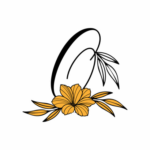 Free Q Letter Beautiful Flower Logo cover image.