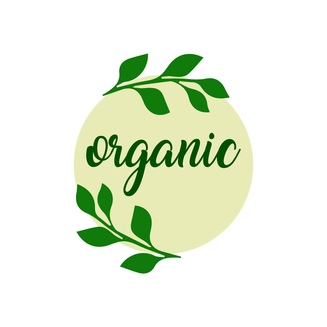 Free minimalist organic logo preview image.