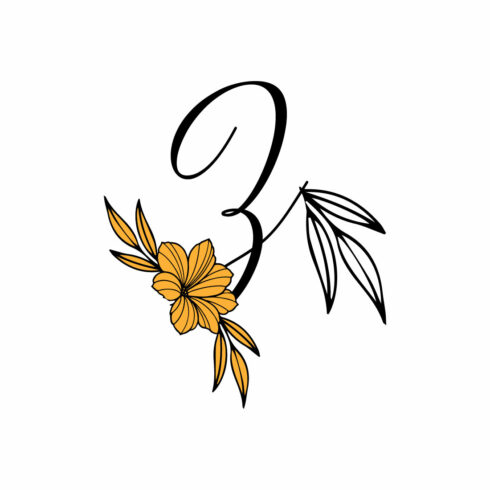Free Z Letter Classic Flower Logo cover image.