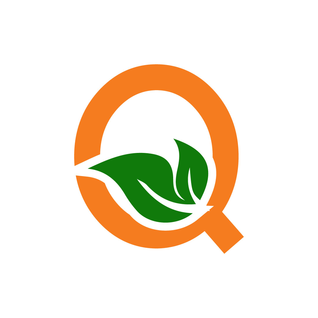 Free Q retro typography logo preview image.