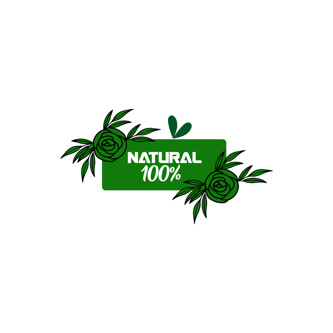Free eco green logo preview image.