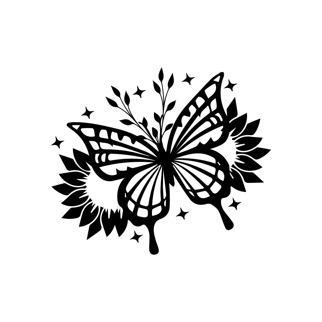 Free floral buterfly with natural logo cover image.