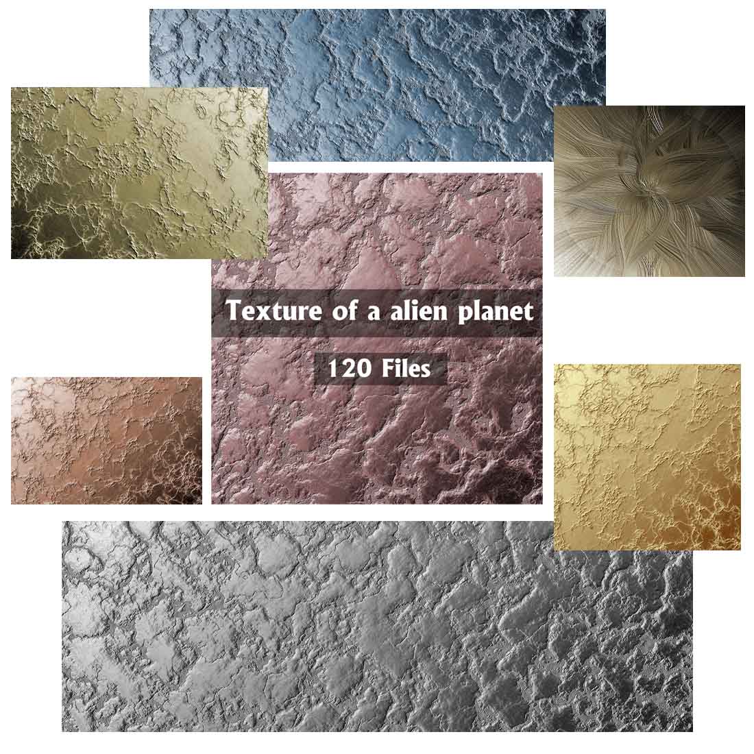 Texture of a alien planet preview image.