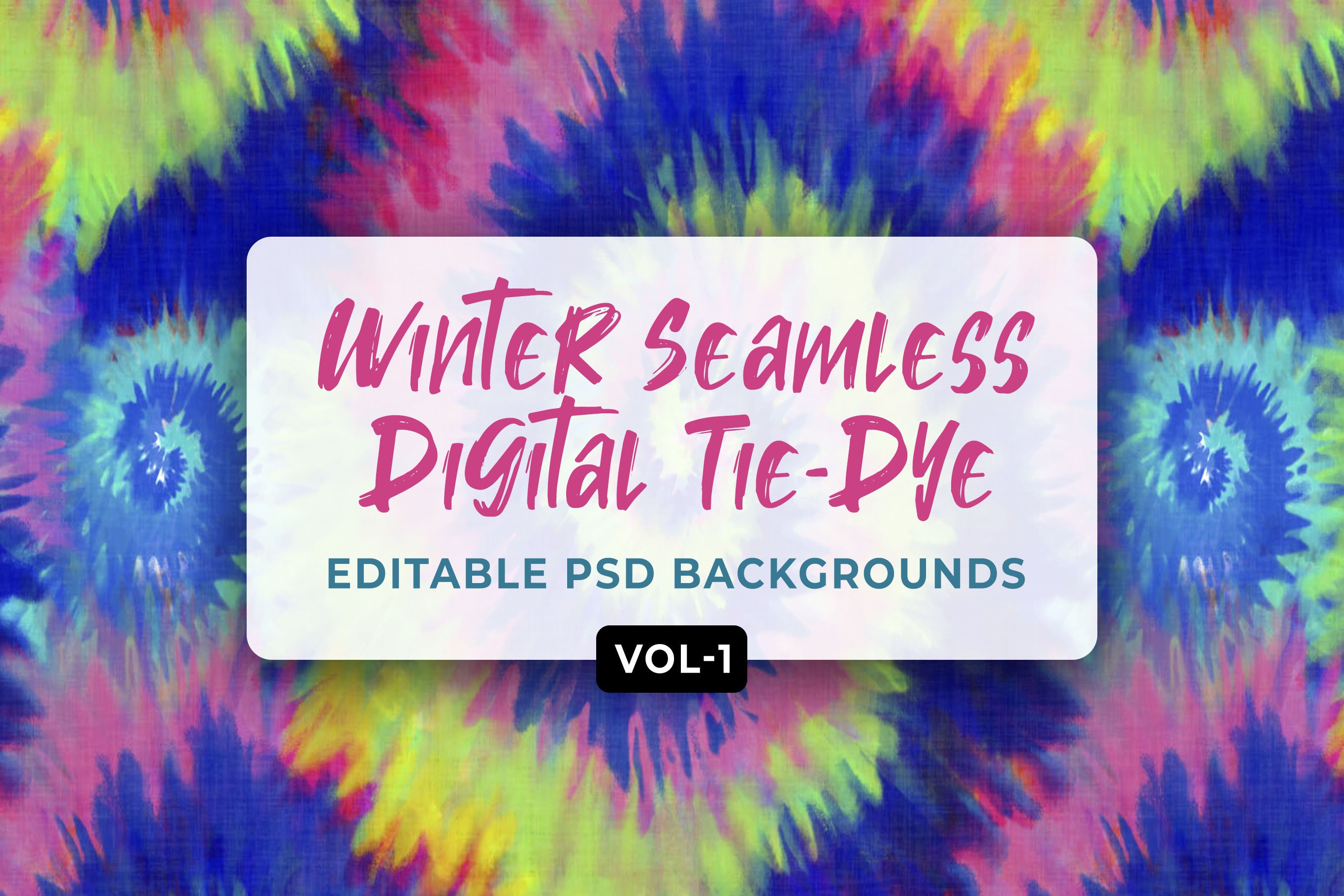 Winter Seamless Digital Tie-Dye cover image.