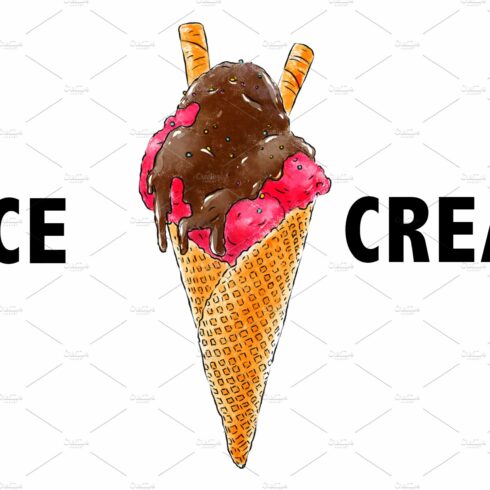 Hand-drawn Ice cream cover image.
