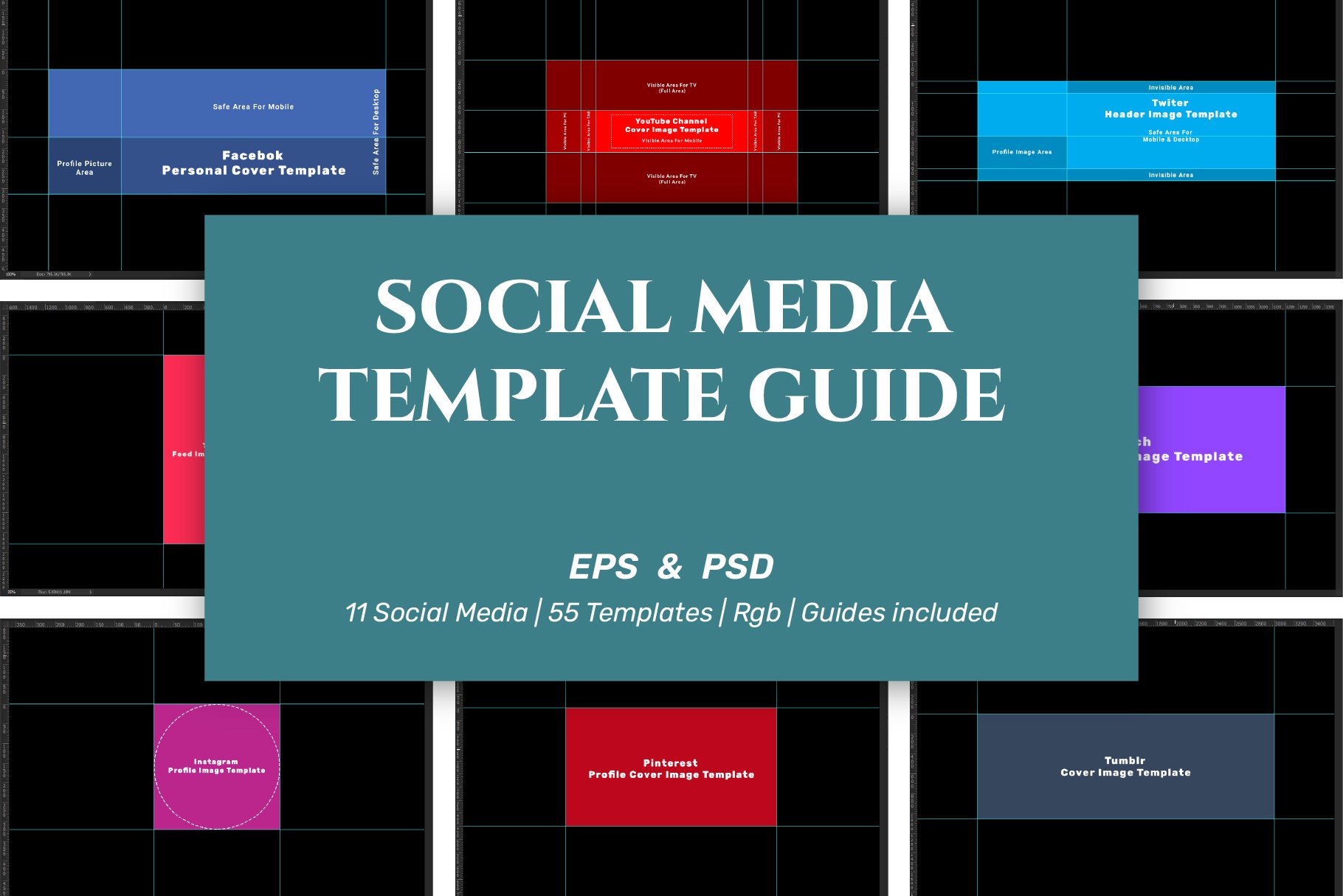 Social Media Template Guide cover image.