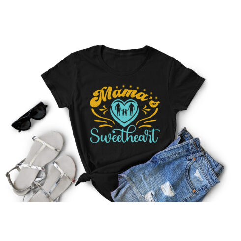 Mama ‘S Sweetheart T -Shirt Cut File cover image.