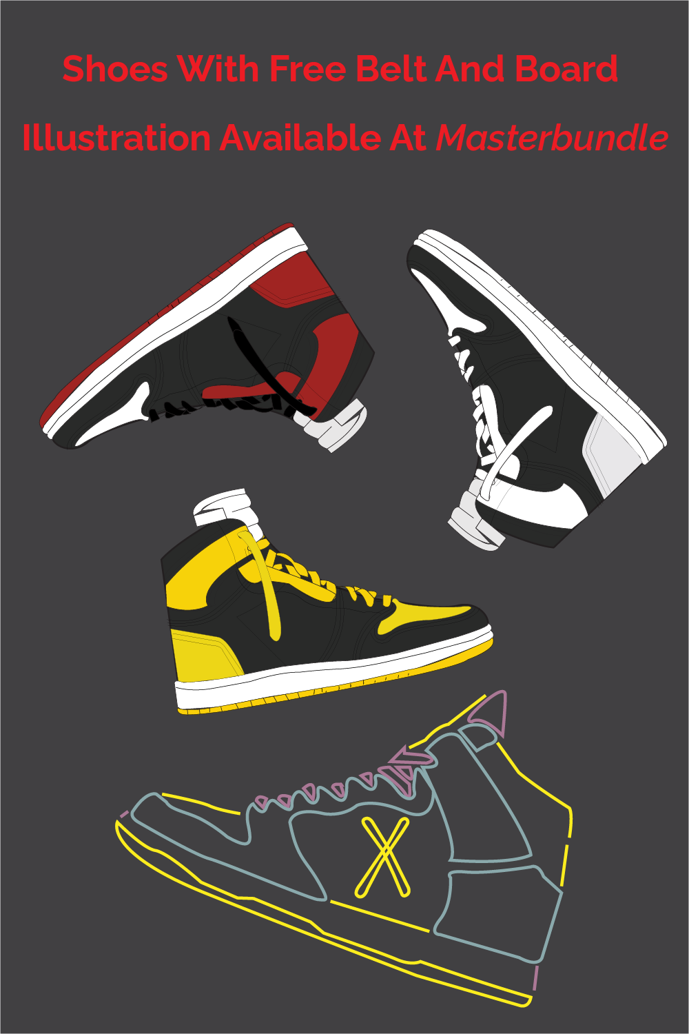shoes illustrations pinterest preview image.