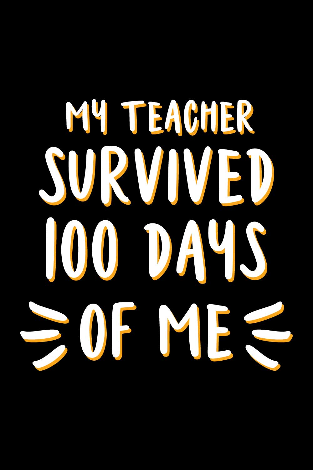 100 days of school T-Shirts design pinterest preview image.