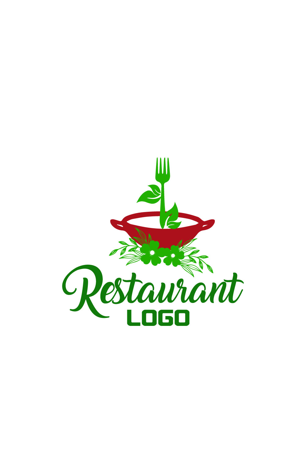 Free Gourmet Goodness logo pinterest preview image.