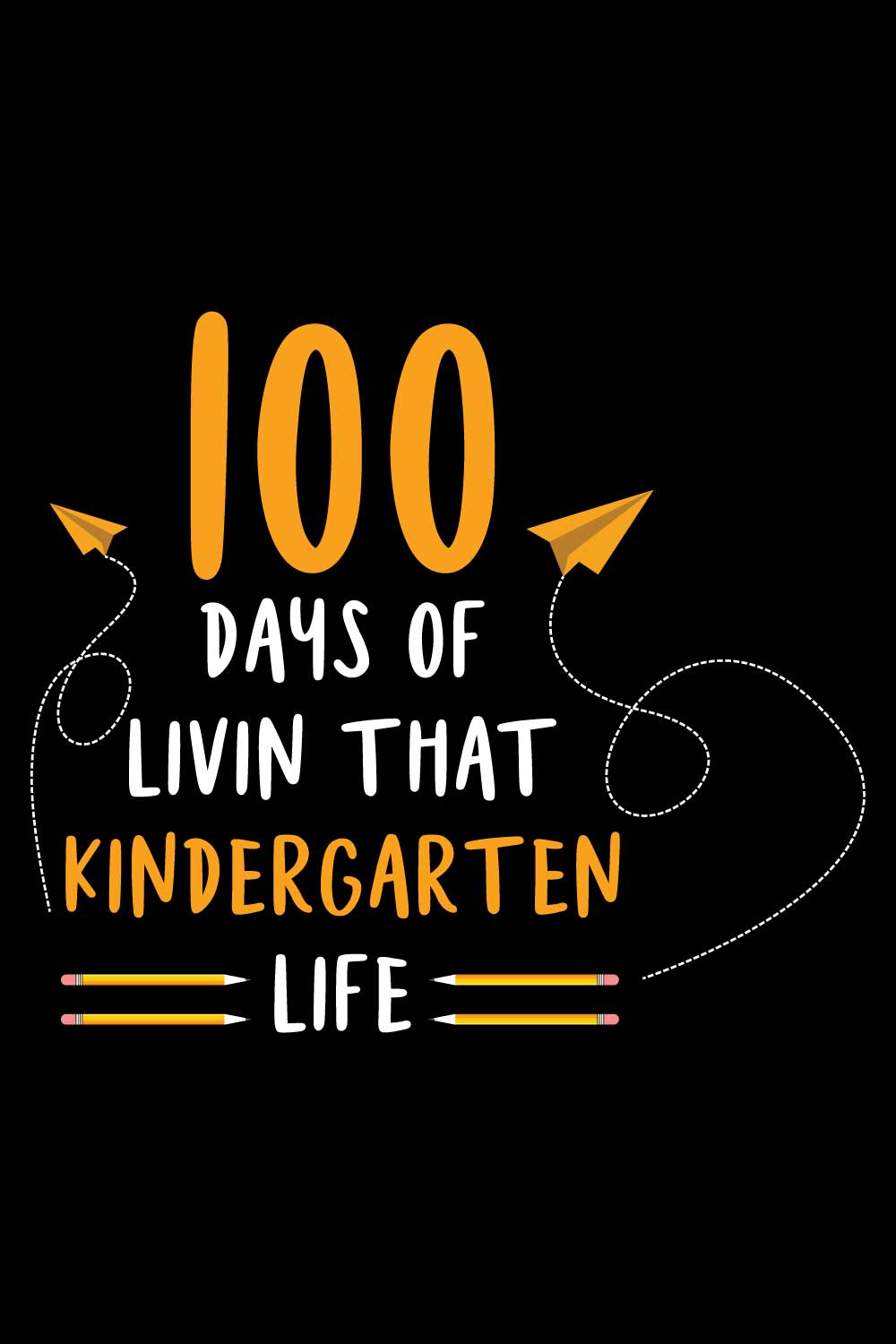 100 days of school T-Shirts design pinterest preview image.