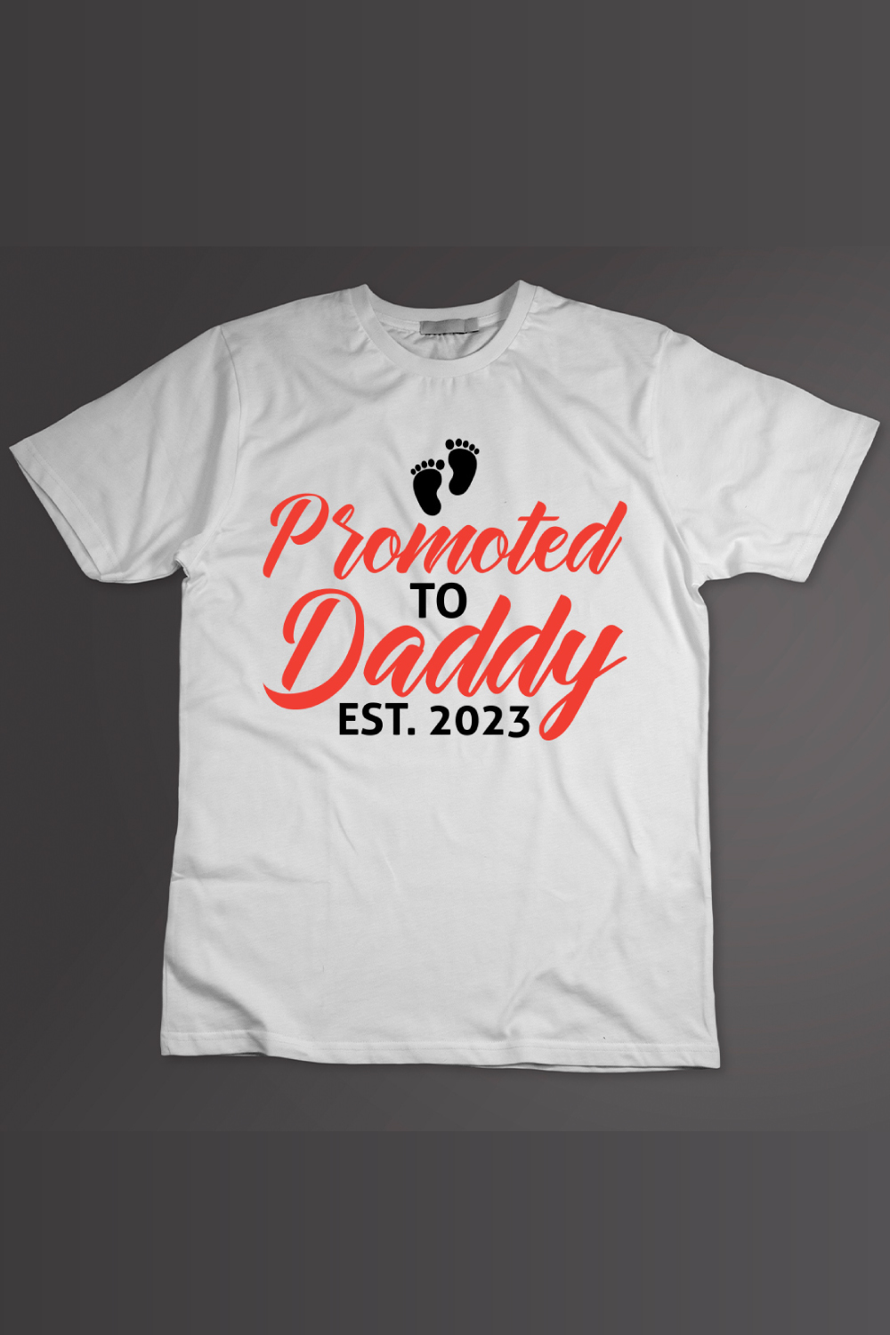 Father's day typography T-Shirt design pinterest preview image.