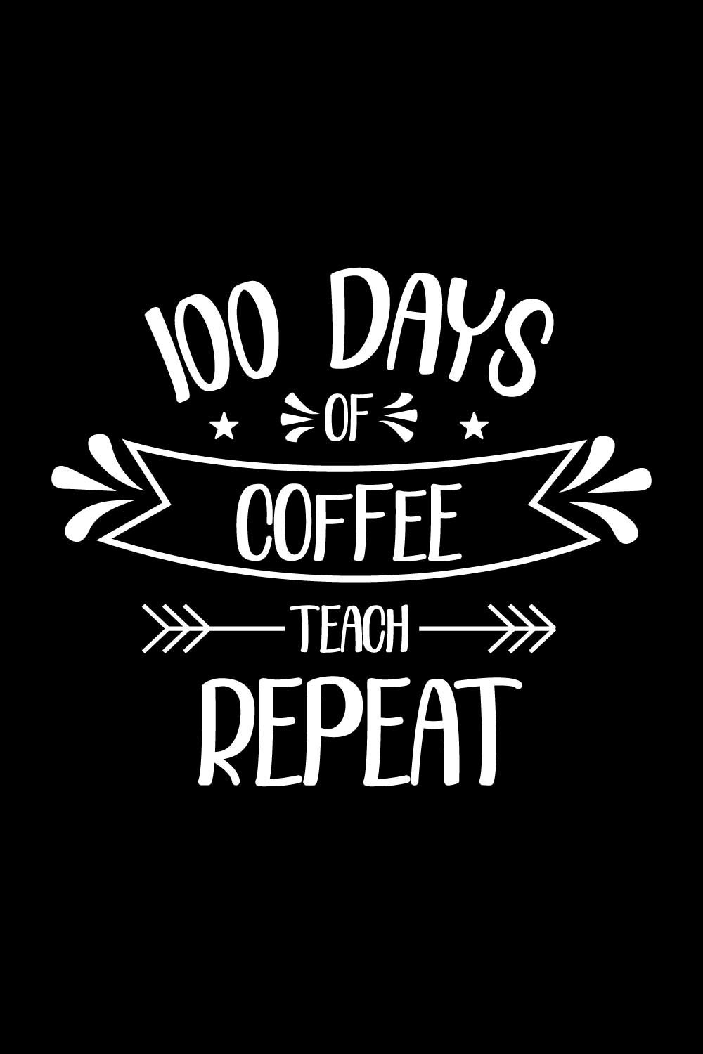 100 days of school T-Shirts design pinterest preview image.