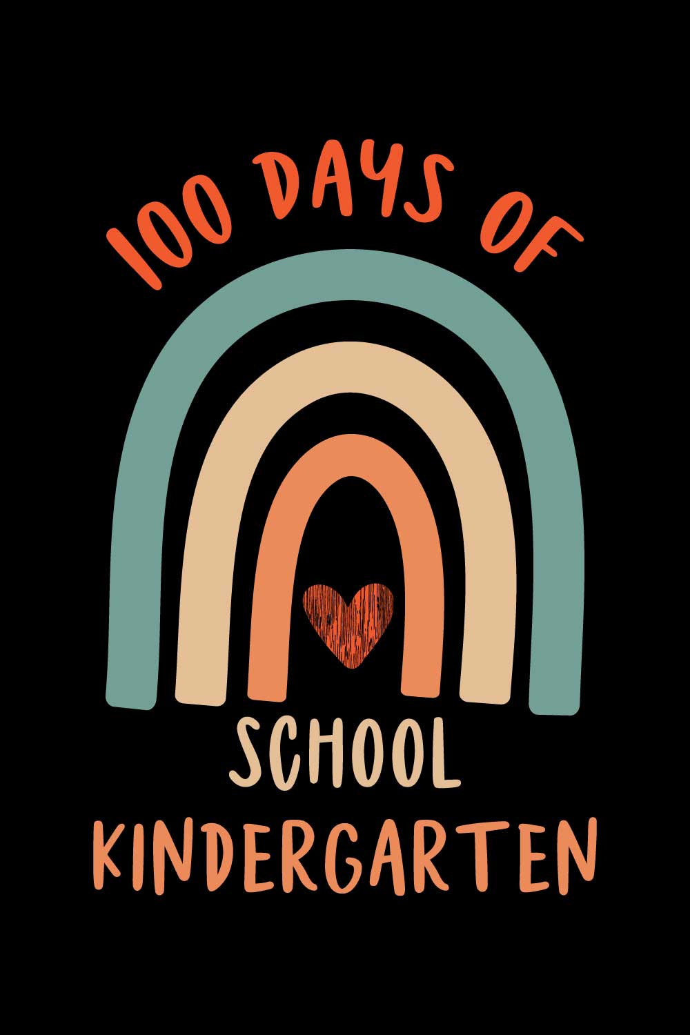 100 days of school T-Shirts design pinterest preview image.