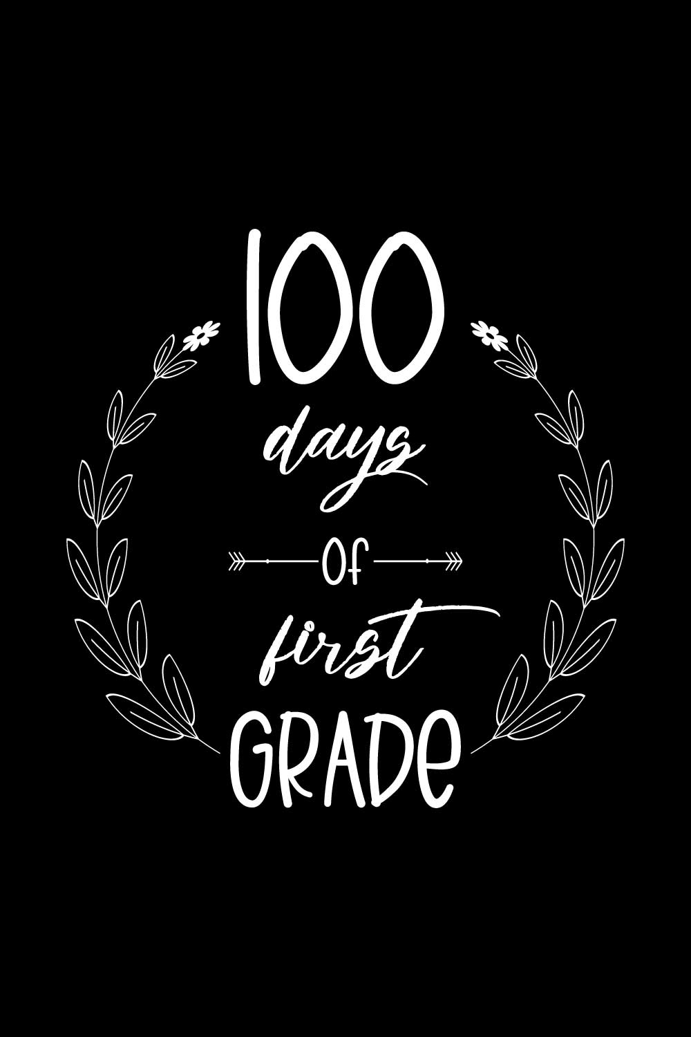 100 days of school T-Shirts design pinterest preview image.