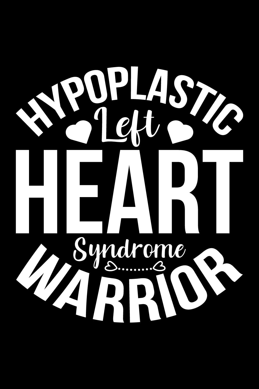 Heart Disease Warrior Illustrations For Print-Ready T-Shirts Design pinterest preview image.