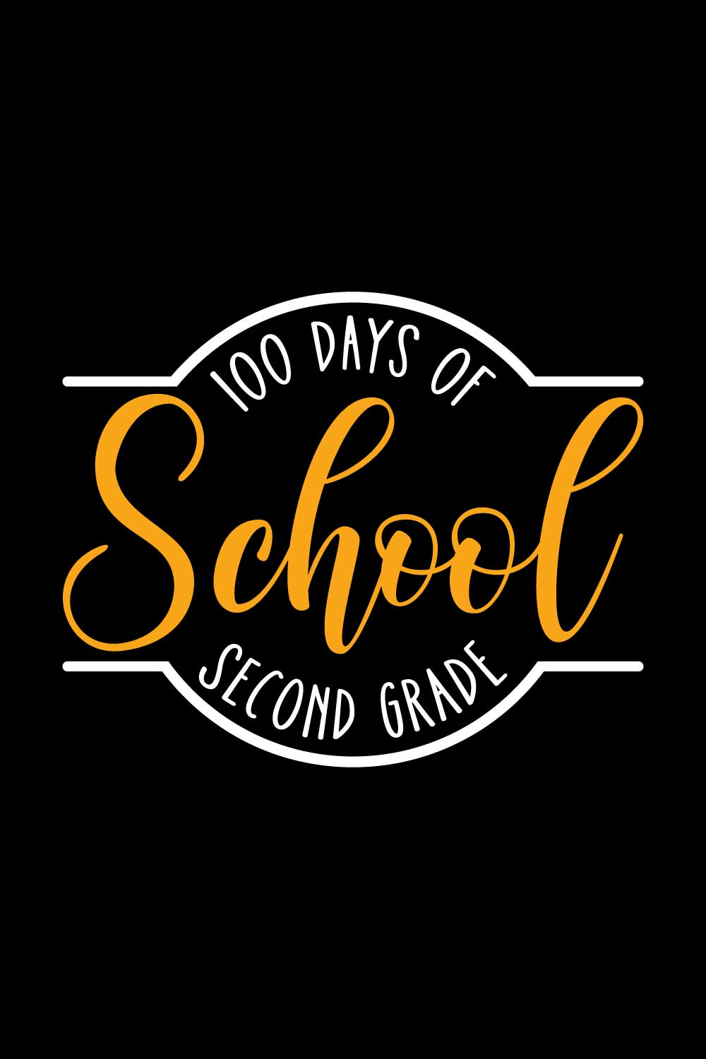 100 days of school T-Shirts design pinterest preview image.
