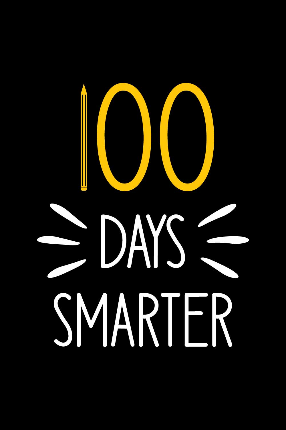 100 days of school T-Shirts design pinterest preview image.