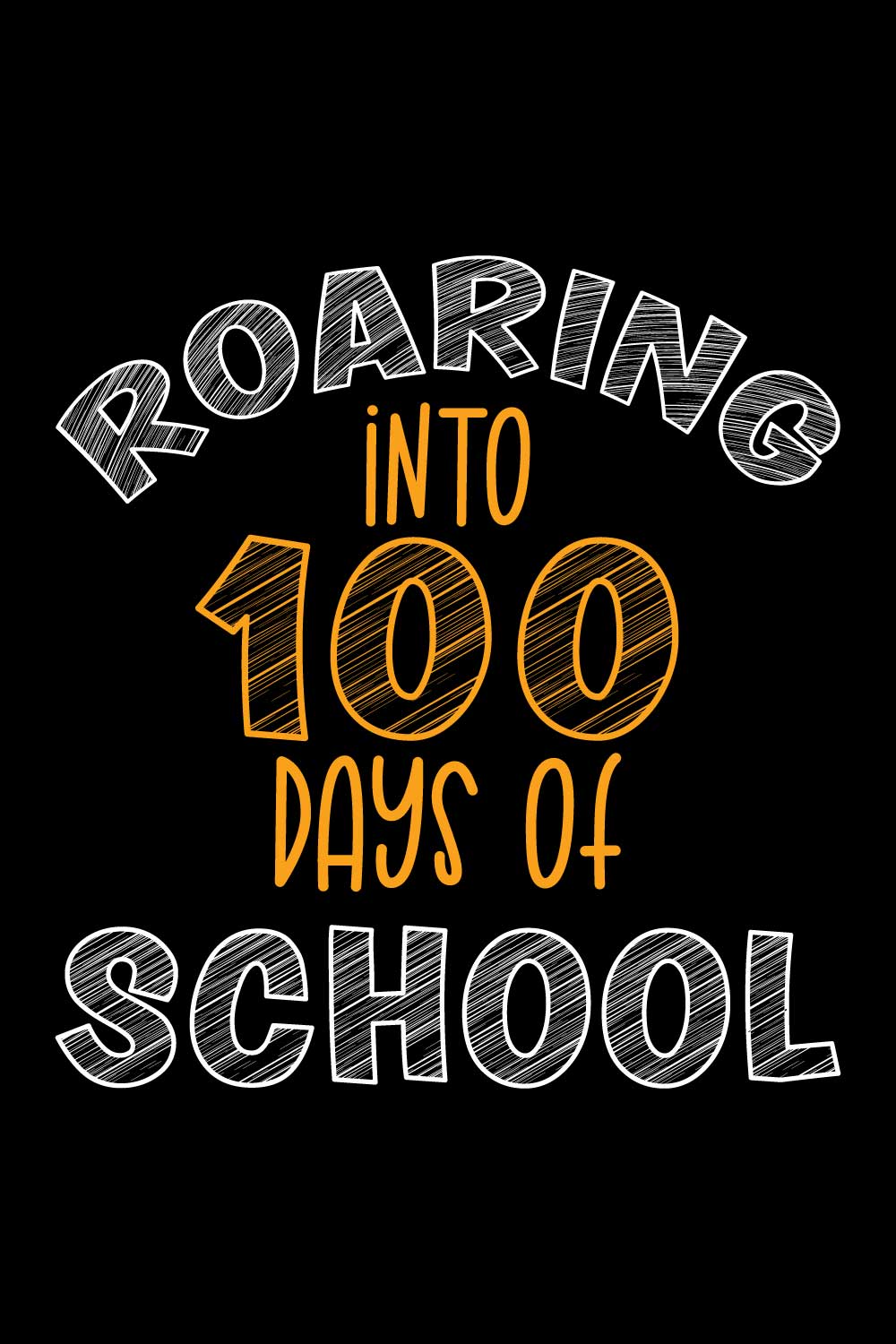 100 days of school T-Shirts design pinterest preview image.