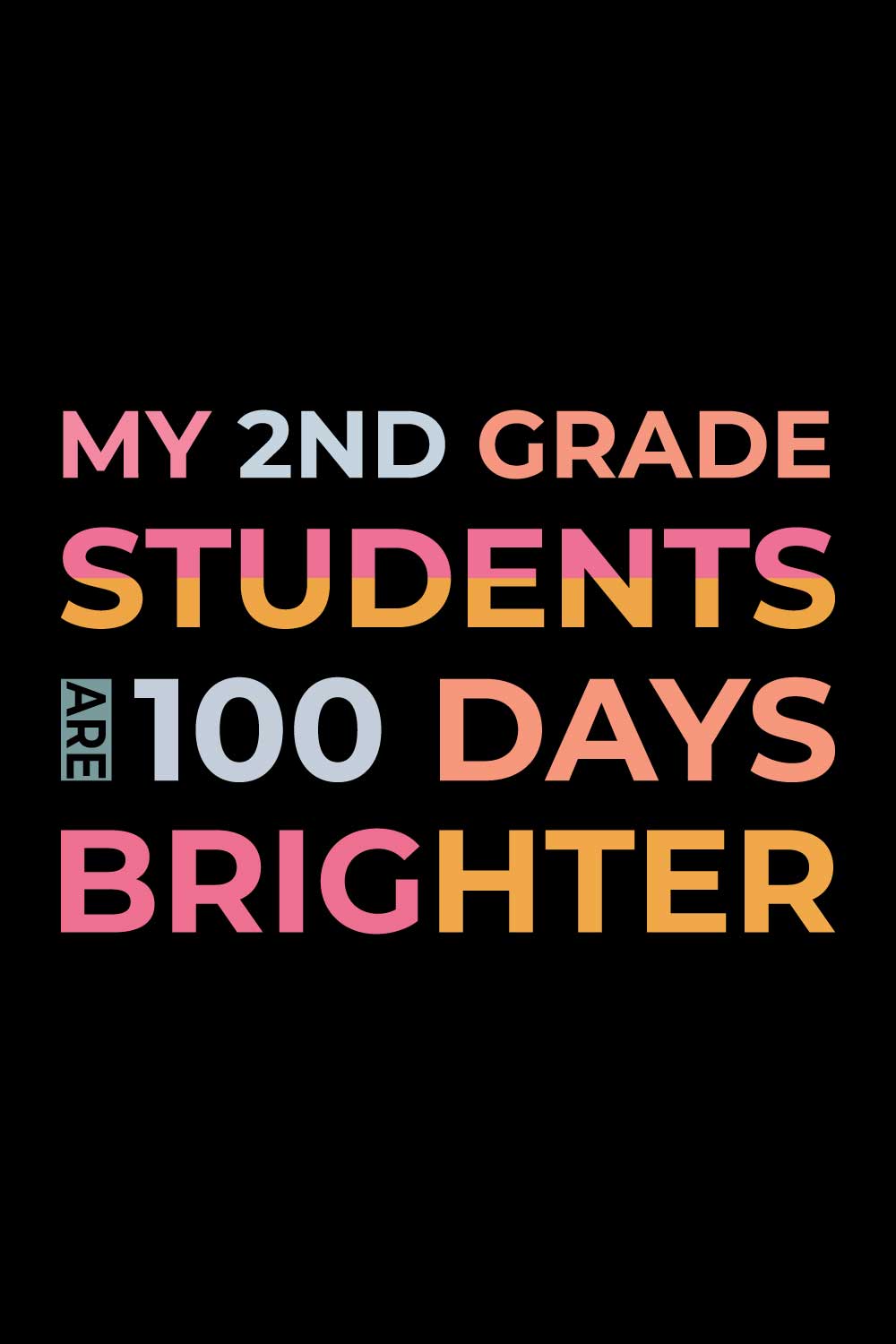 100 Days Of School T-Shirts Design pinterest preview image.