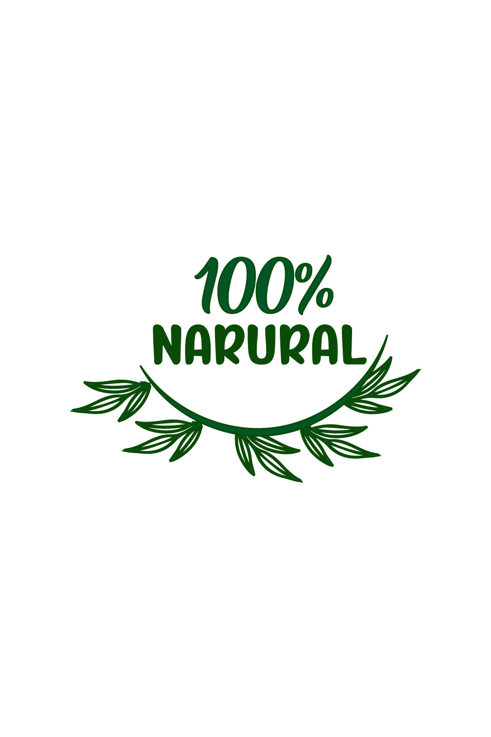 Free GreenNatural Logo pinterest preview image.