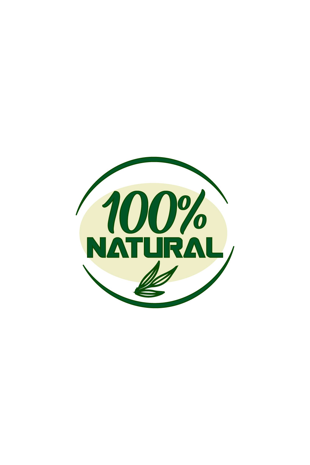 Free eco label logo pinterest preview image.