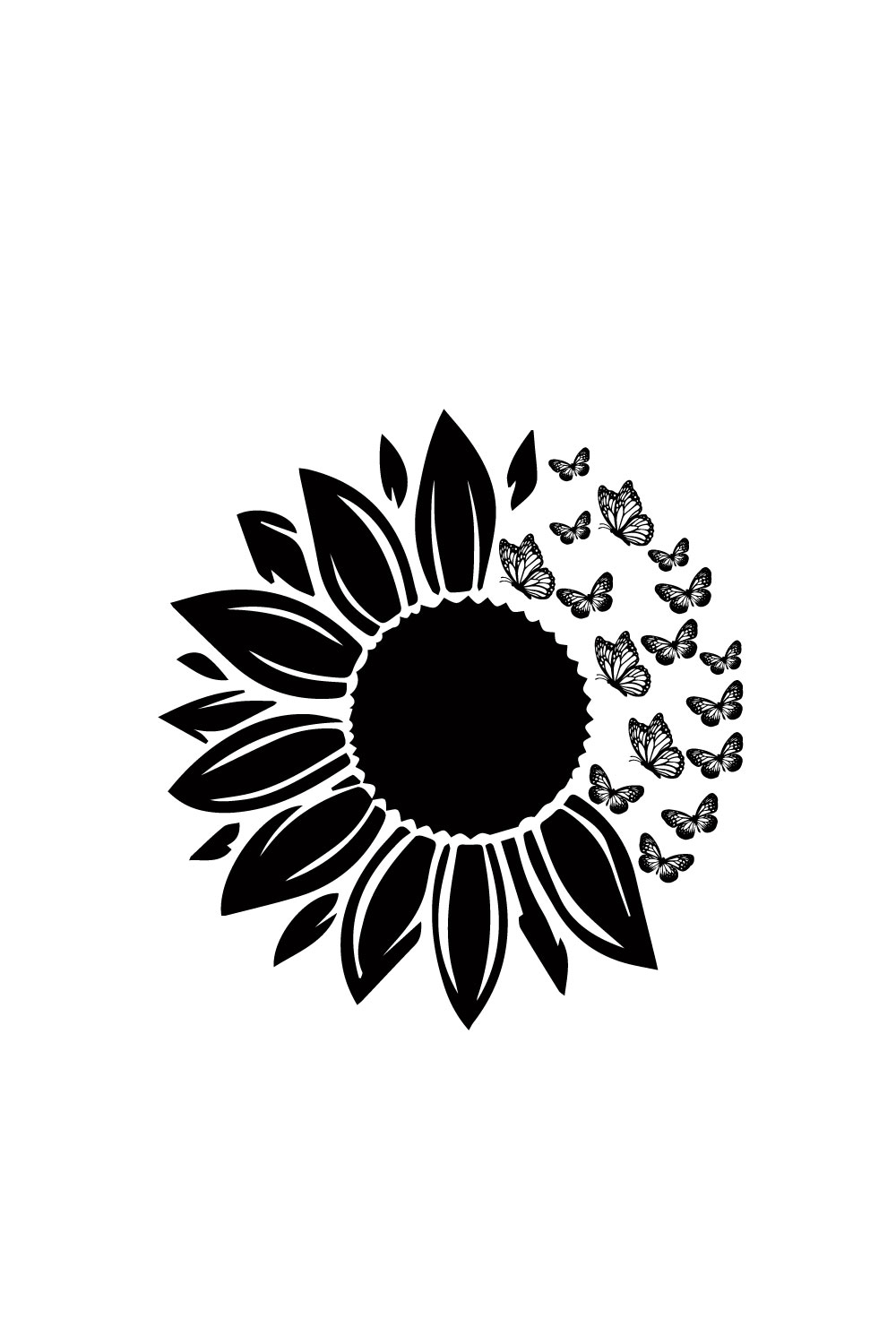 Free Sunflower beautiful logo pinterest preview image.