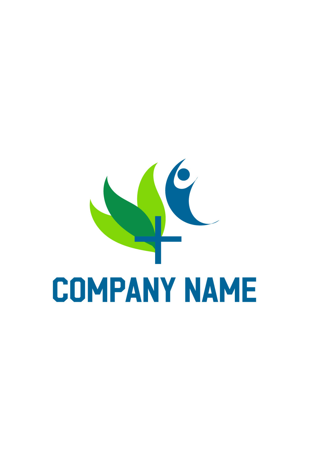 Free health brand logo pinterest preview image.