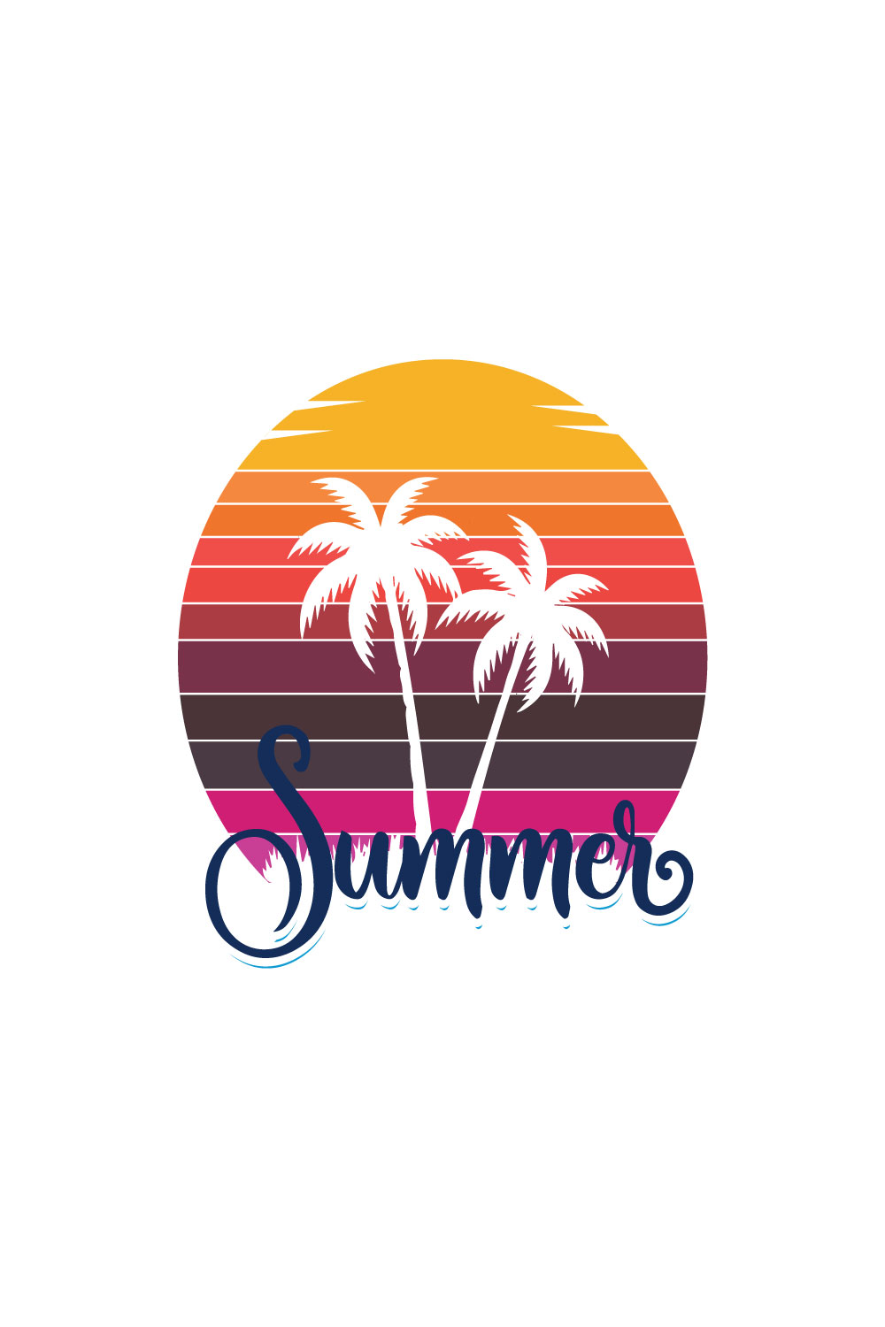 Free summer logo pinterest preview image.